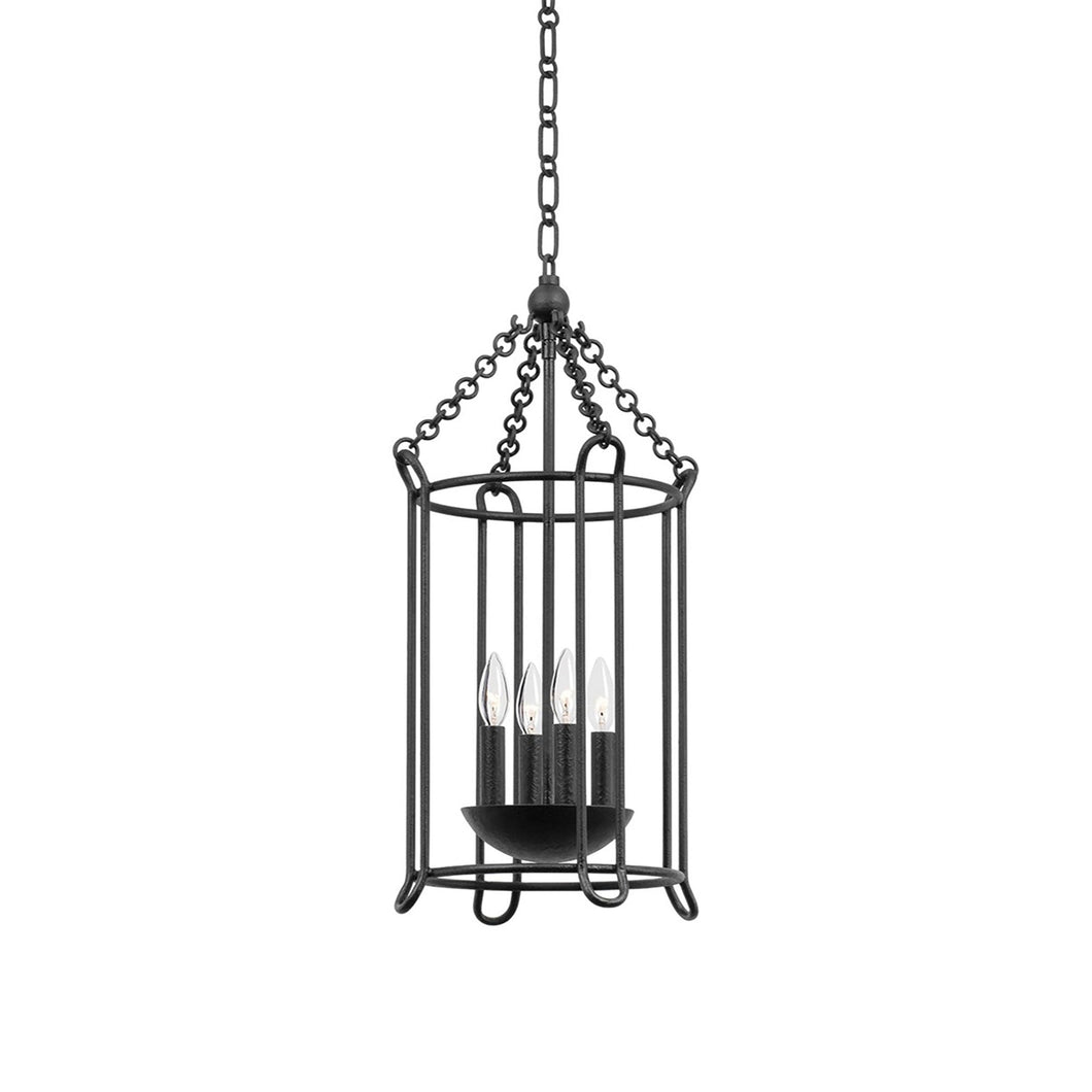 Lassen Pendant Light in Black Iron (4-Light).