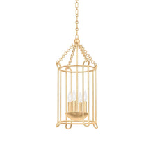 Load image into Gallery viewer, Lassen Pendant Light in Vintage Gold Leaf (4-Light).
