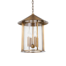 Load image into Gallery viewer, Long Beach Outdoor Pendant Light in Patina Brass (Medium).
