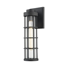 Load image into Gallery viewer, Mesa Outdoor Wall Light in Texture Black (Large).
