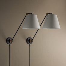 Load image into Gallery viewer, Navin Plug-In Wall Light in Detail.
