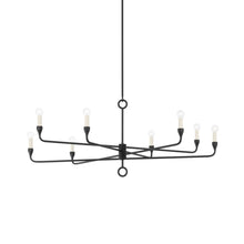 Load image into Gallery viewer, Orson Chandelier in Black Iron (8-Light).
