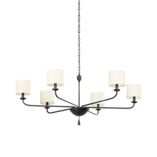 Load image into Gallery viewer, Osmond Chandelier in Black Iron (6-Light).
