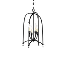 Load image into Gallery viewer, Rhett Pendant Light in Black Iron (Small).

