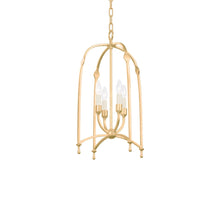 Load image into Gallery viewer, Rhett Pendant Light in Vintage Gold Leaf (Small).
