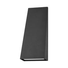 Load image into Gallery viewer, Roy Outdoor LED Wall Light in Textured Black (Large).
