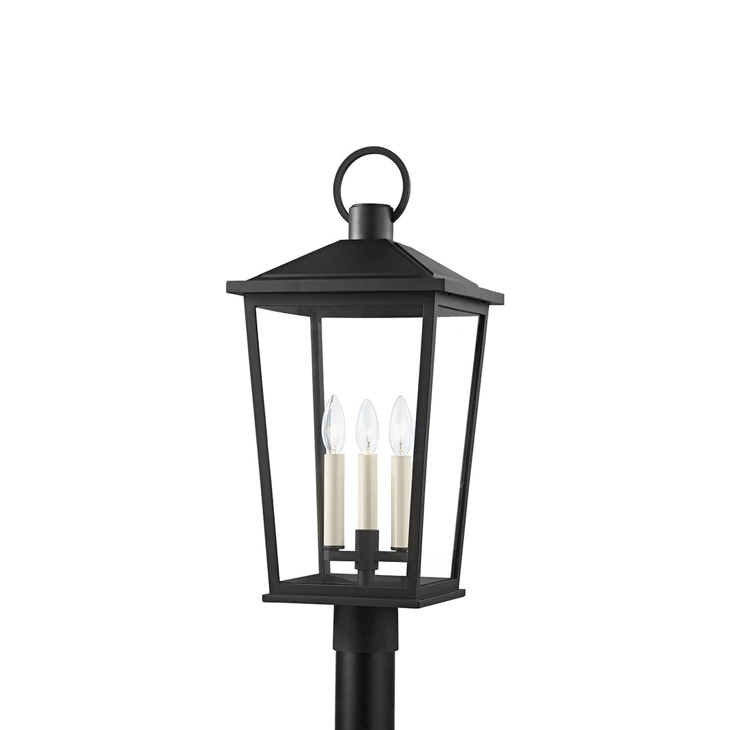 Soren Outdoor Post Light in Texture Black.