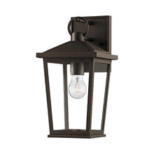 Load image into Gallery viewer, Soren Outdoor Wall Light in Textured Bronze with Highlights (1-Light).
