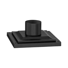 Load image into Gallery viewer, Square Outdoor Pier Mount in Textured Black (Square).
