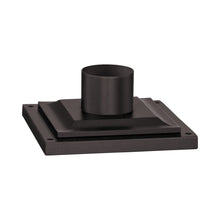 Load image into Gallery viewer, Square Outdoor Pier Mount in Textured Bronze (Square).
