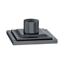 Load image into Gallery viewer, Square Outdoor Pier Mount in Weathered Zinc (Square).
