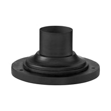 Load image into Gallery viewer, Square Outdoor Pier Mount in Textured Black (Round).
