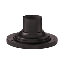 Load image into Gallery viewer, Square Outdoor Pier Mount in Textured Bronze (Round).
