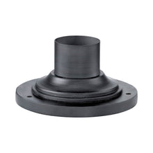 Load image into Gallery viewer, Square Outdoor Pier Mount in Weathered Zinc (Round).
