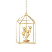Load image into Gallery viewer, Westwood Pendant Light in Vintage Gold Leaf (8-Light).
