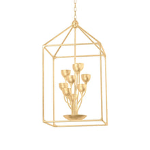 Load image into Gallery viewer, Westwood Pendant Light in Vintage Gold Leaf (12-Light).
