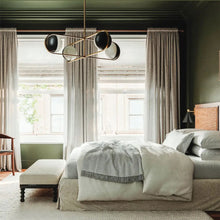 Load image into Gallery viewer, Willard Chandelier in bedroom.
