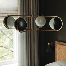 Load image into Gallery viewer, Willard Chandelier in bedroom.
