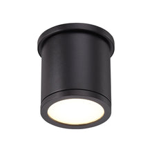 Load image into Gallery viewer, Tube LED Flush Mount Ceiling Light in Black (Small).
