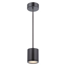 Load image into Gallery viewer, Tube LED Pendant Light in Black.
