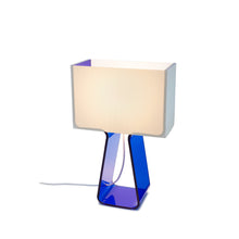 Load image into Gallery viewer, Tube Top Color Table Lamp in Cobalt Blue.
