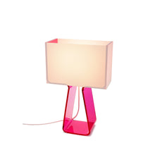 Load image into Gallery viewer, Tube Top Color Table Lamp in Hot Pink.
