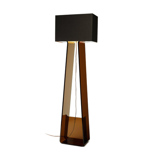 Tube Top Floor Lamp in Charcoal.