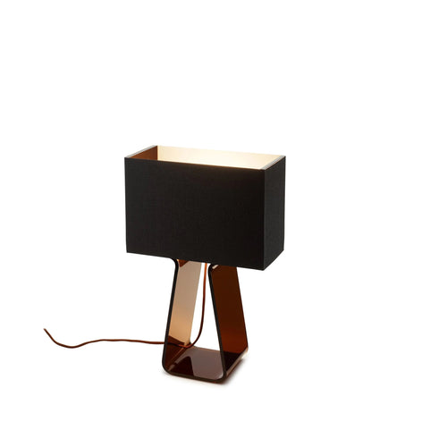 Tube Top Table Lamp in Charcoal.