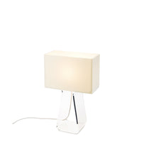 Load image into Gallery viewer, Tube Top Table Lamp in White/Char/Small.
