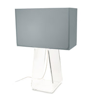 Load image into Gallery viewer, Tube Top Table Lamp in Silver/Clear/Large.
