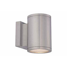 Load image into Gallery viewer, Tuble Vertical Outdoor LED Wall Light in Brushed Aluminum (2-Light).
