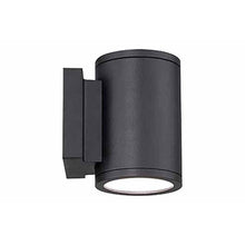 Load image into Gallery viewer, Tuble Vertical Outdoor LED Wall Light in Black (2-Light).
