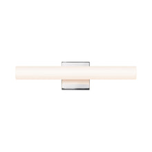Load image into Gallery viewer, Tubo Slim LED Bath Bar in Small/Polished Chrome/Flat Trim.
