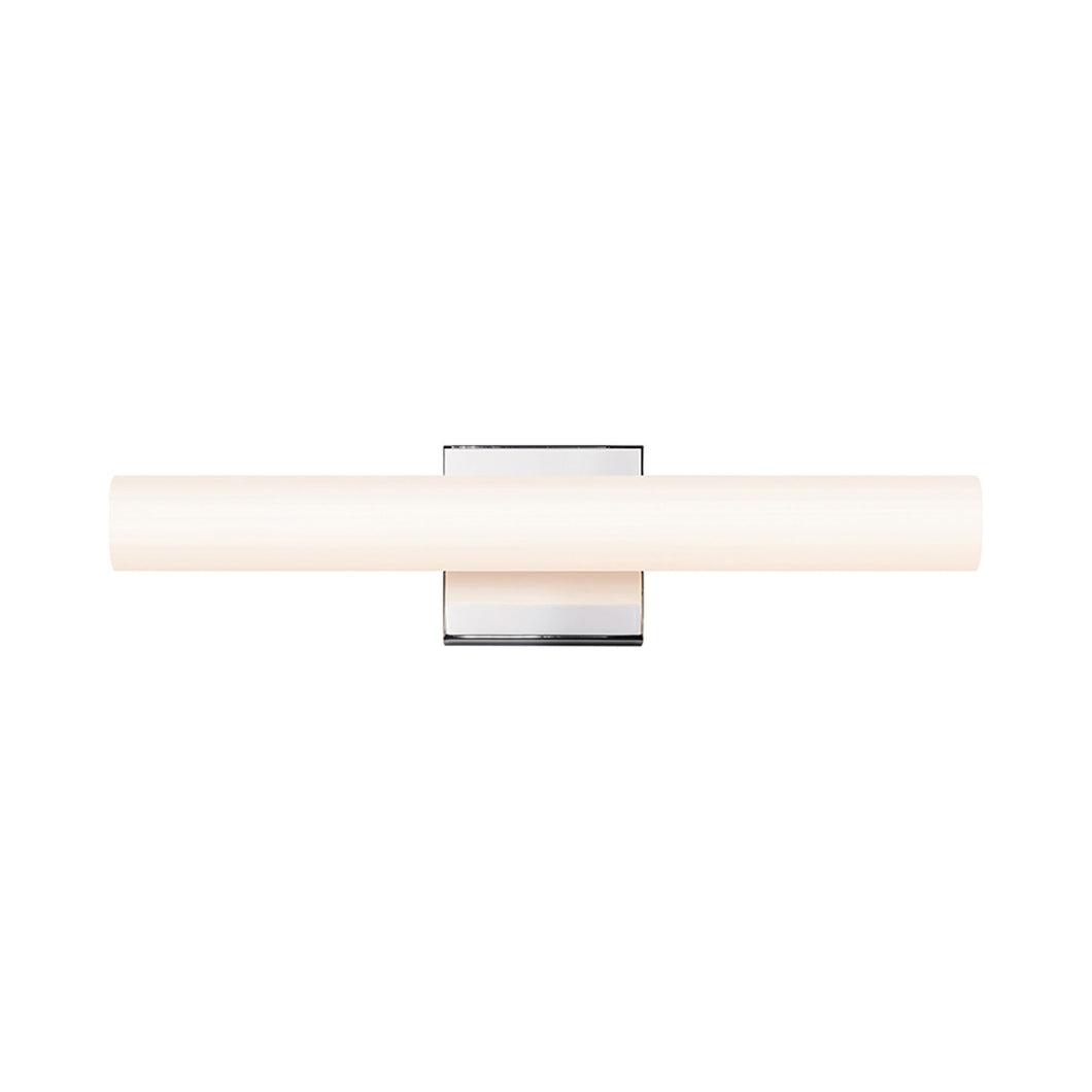 Tubo Slim LED Bath Bar in Small/Polished Chrome/Flat Trim.