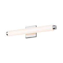 Load image into Gallery viewer, Tubo Slim LED Bath Bar in Small/Polished Chrome/Drum Trim.
