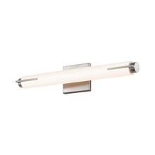Load image into Gallery viewer, Tubo Slim LED Bath Bar in Small/Satin Nickel/Spine Trim.
