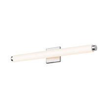Load image into Gallery viewer, Tubo Slim LED Bath Bar in Medium/Polished Chrome/Drum Trim.

