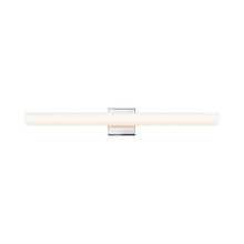 Load image into Gallery viewer, Tubo Slim LED Bath Bar in Large/Polished Chrome/Flat Trim.
