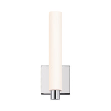 Load image into Gallery viewer, Tubo Slim LED Bath Vanity Light in Small/Polished Chrome/Drum Trim.
