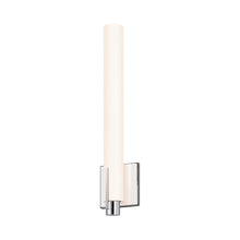 Load image into Gallery viewer, Tubo Slim LED Bath Vanity Light in Large/Polished Chrome/Spine Trim.
