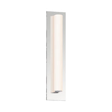 Load image into Gallery viewer, Tubo Slim Panel LED Bath Vanity Light in Large/Polished Chrome/Flat Trim.
