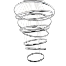 Load image into Gallery viewer, Tumbling LED Pendant Light in Detail.
