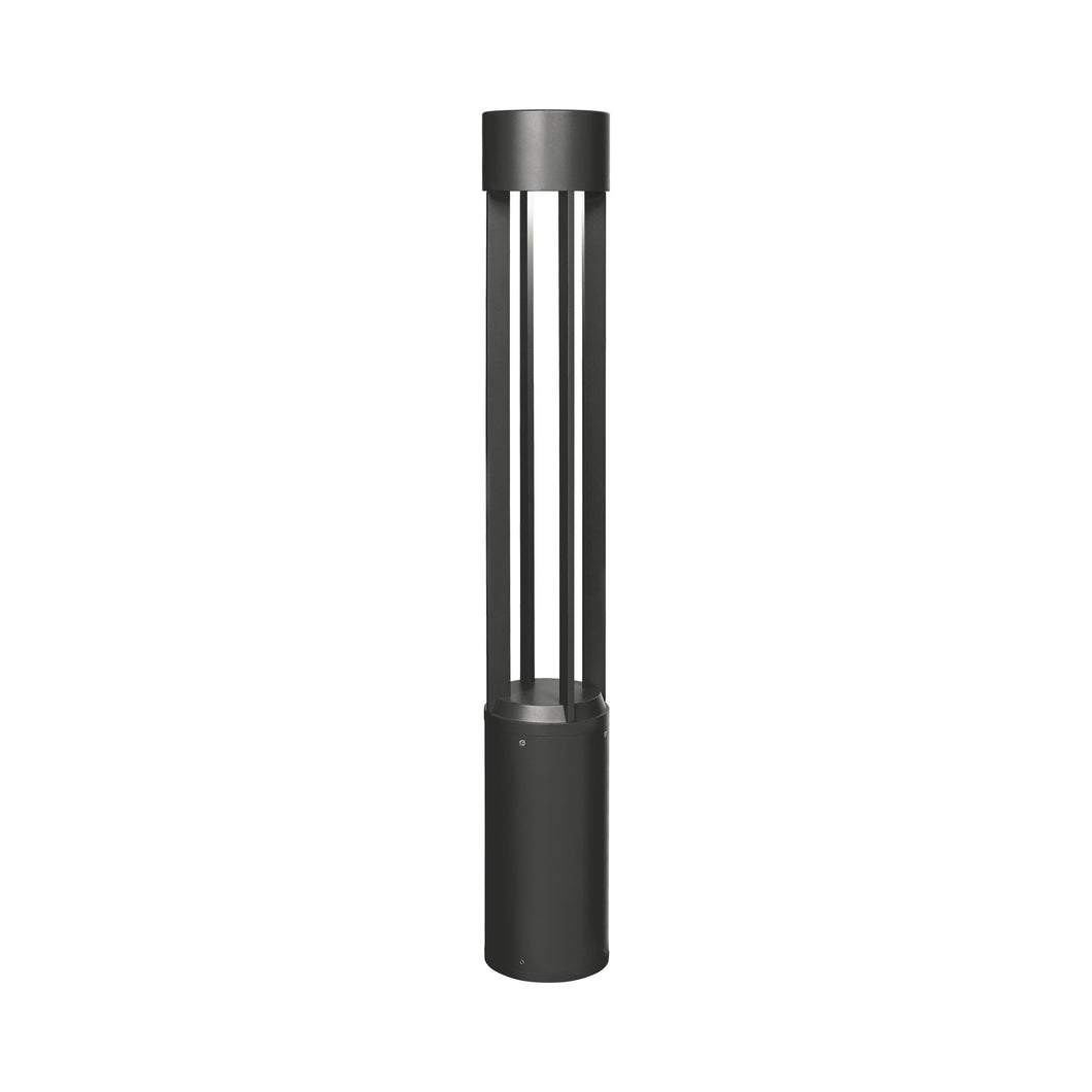 Turbo Outdoor LED Bollard in Black.