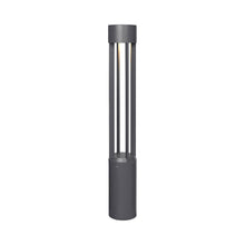 Load image into Gallery viewer, Turbo Outdoor LED Bollard in Charcoal.
