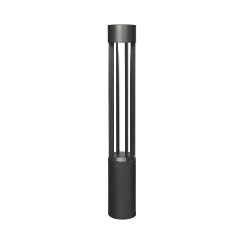 Turbo Outdoor LED Bollard in Black.