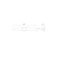 Load image into Gallery viewer, Tusk LED Bath Bar - line drawing.
