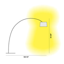 Load image into Gallery viewer, Twiggy Elle Wood Floor Lamp - line drawing.
