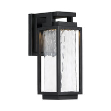 Load image into Gallery viewer, Two If By Sea Outdoor LED Wall Light in Black.
