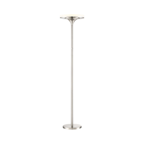 U.H.O. LED Floor Lamps in Brushed Nickel.