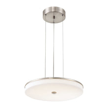 Load image into Gallery viewer, U.H.O. LED Pendant Light in Brushed Nickel.

